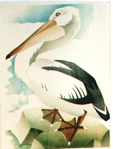 Pelican Woodcut